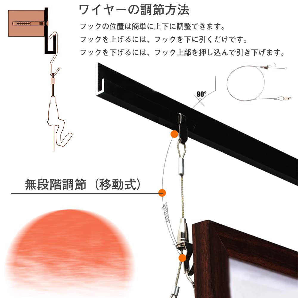 【ギャラリー用品】45点セット・フジカラー額縁ディスプレイ用具・ワイヤーフック他 ギャラリー用品】45点セット・フジカラー額縁ディスプレイ用具